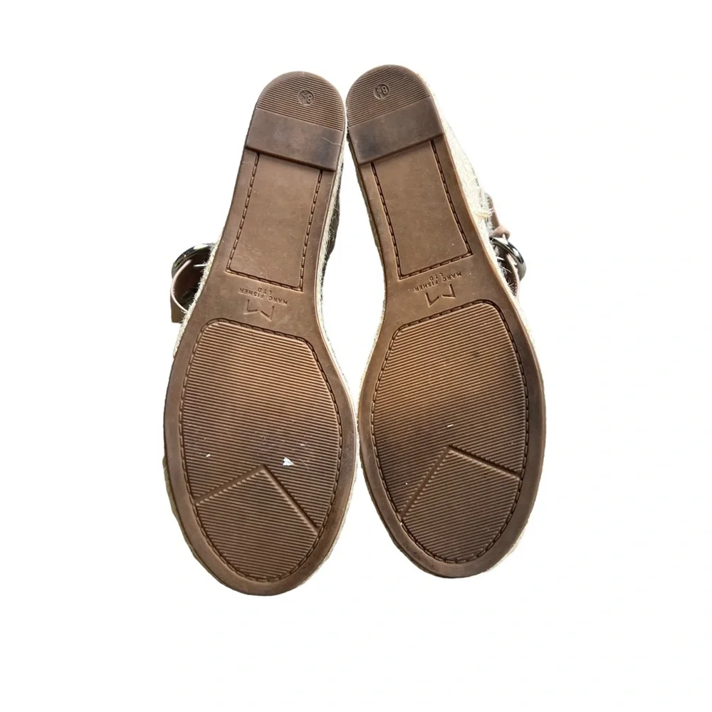 Marc Fisher Woman's Ladella‎ Espadrille Platform Wedge Sandal SZ 8.5